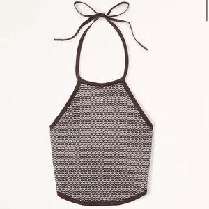 Brand New Abercrombie Crochet Tied Halter Tank